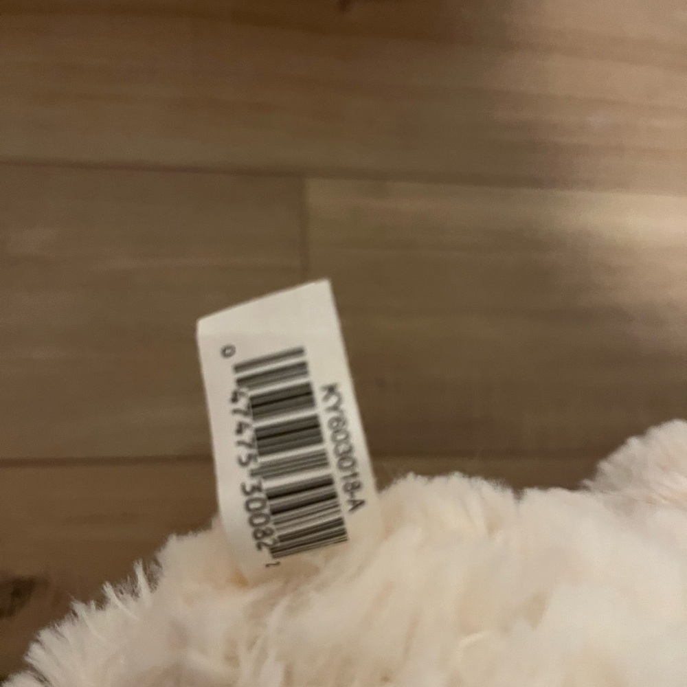 Plush Dog Toy - Cream and Brown - Picture 5 of 5